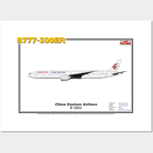 Boeing B777-300ER - China Eastern Airlines (Art Print) Posters and Art